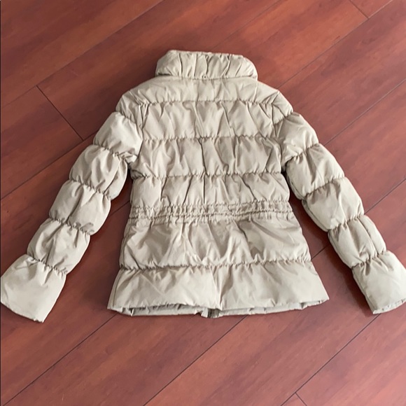 Zara Basic Tan Cinched Waist Puffer Jacket - Picture 3 of 6